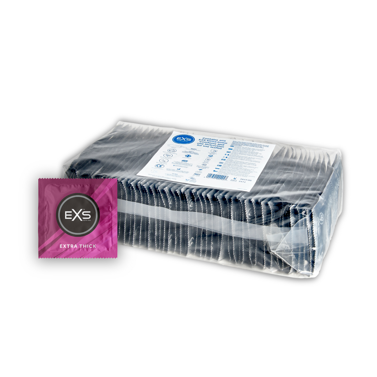 Préservatifs EXS Extra Sécurité - Latex Renforcé - Extra Fort & Anal - Lot De 6, 12, 24...