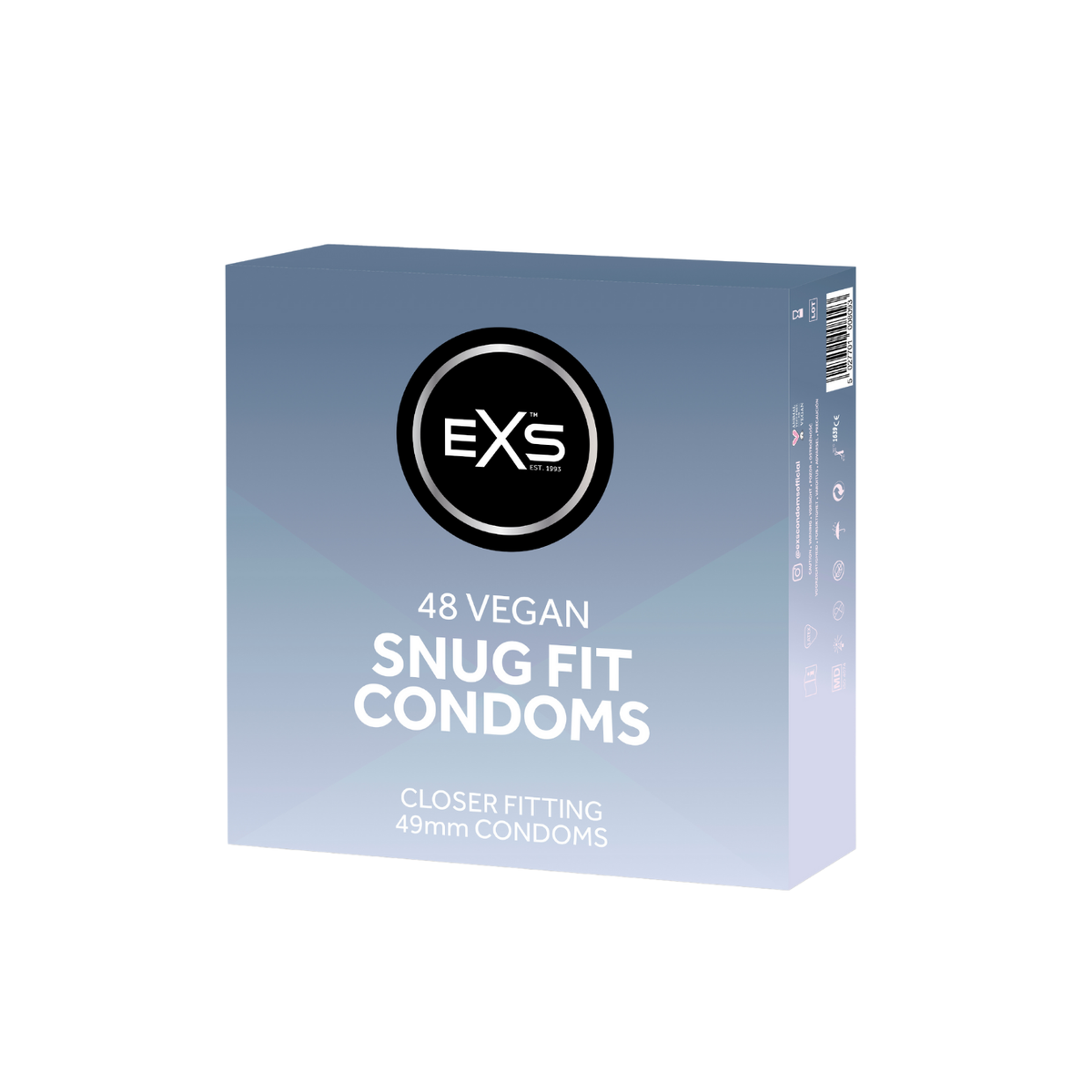 Préservatifs EXS Snug Fit - Latex - Disponible En 6, 12, 24, 36, 48 Ou 100 Paquets - Neuf