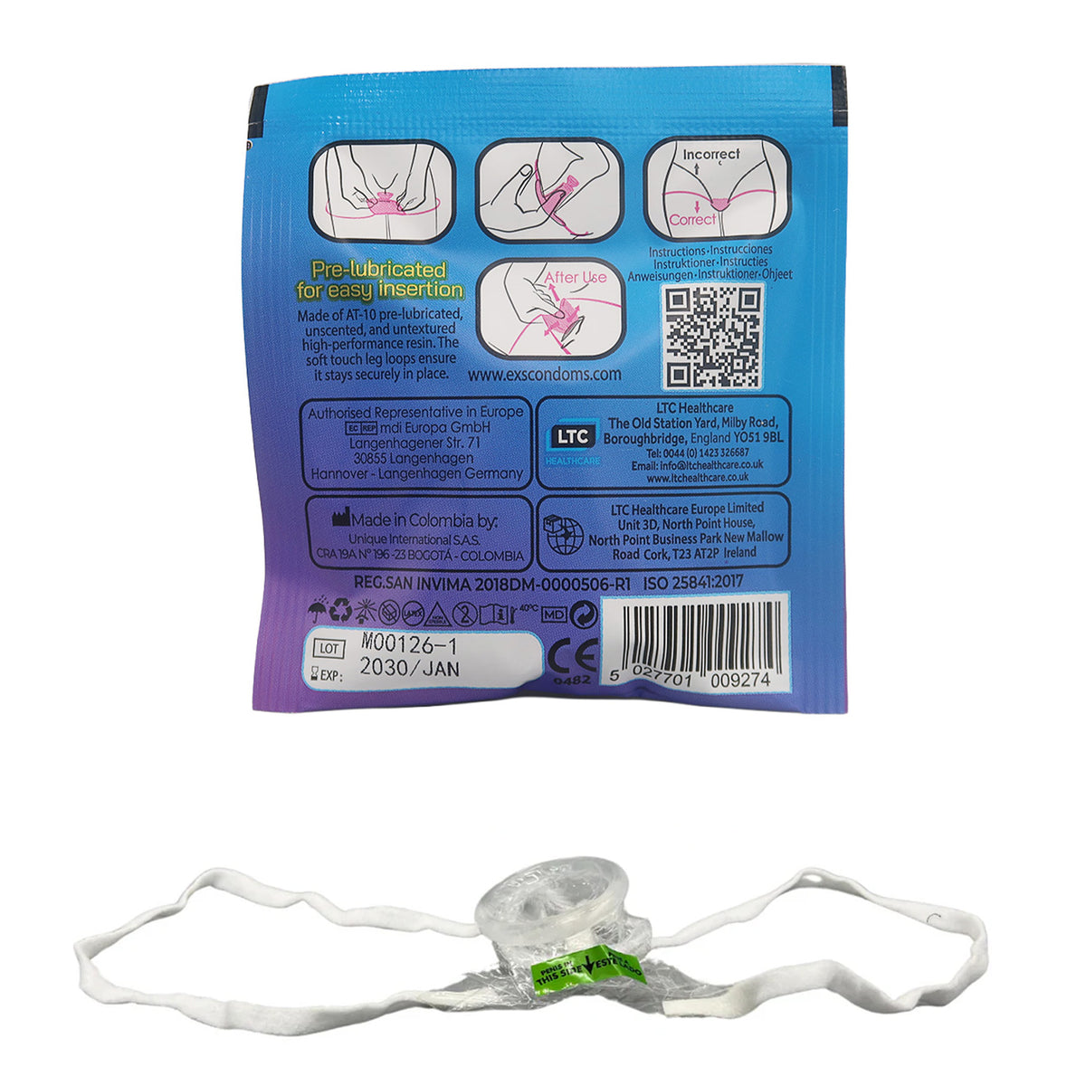 EXS Internal Condom | Soft Leg Loops | EXS Condoms EXS Internal Condom | Soft Leg Loops | EXS Condoms
