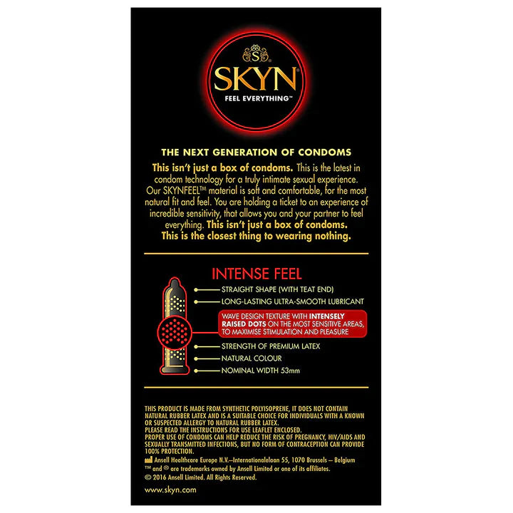 Skyn Intense Feel Condoms | EXS Condoms