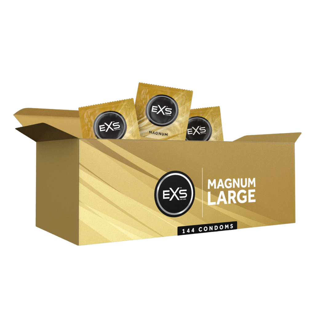 EXS Magnum Condoms | Large 60mm | Natural Latex & Silicone Lubricated