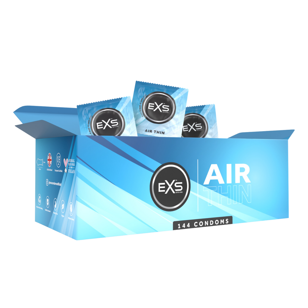 EXS Air Thin Condoms | Natural Latex & Silicone Lubricated