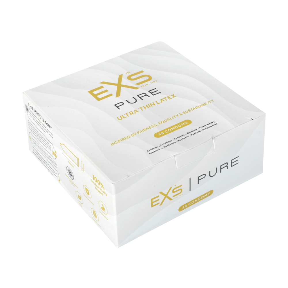EXS | Pure Condoms | Premium RRI Latex & Fully Sustainable Next Gen Recyclable Foils