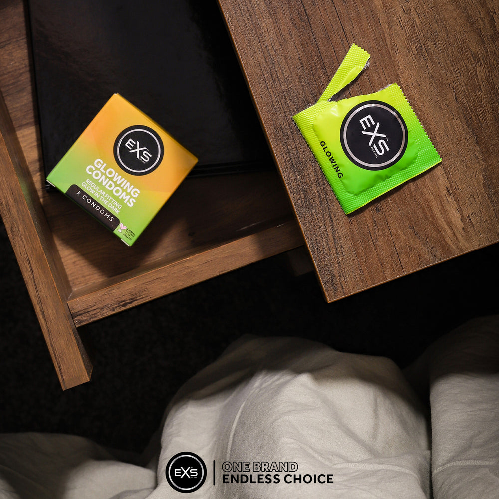 EXS Glow in The Dark Condoms | Vegan Friendly | EXS Condoms | EXS Condoms EXS Glow in The Dark Condoms | Vegan Friendly | EXS Condoms | EXS Condoms