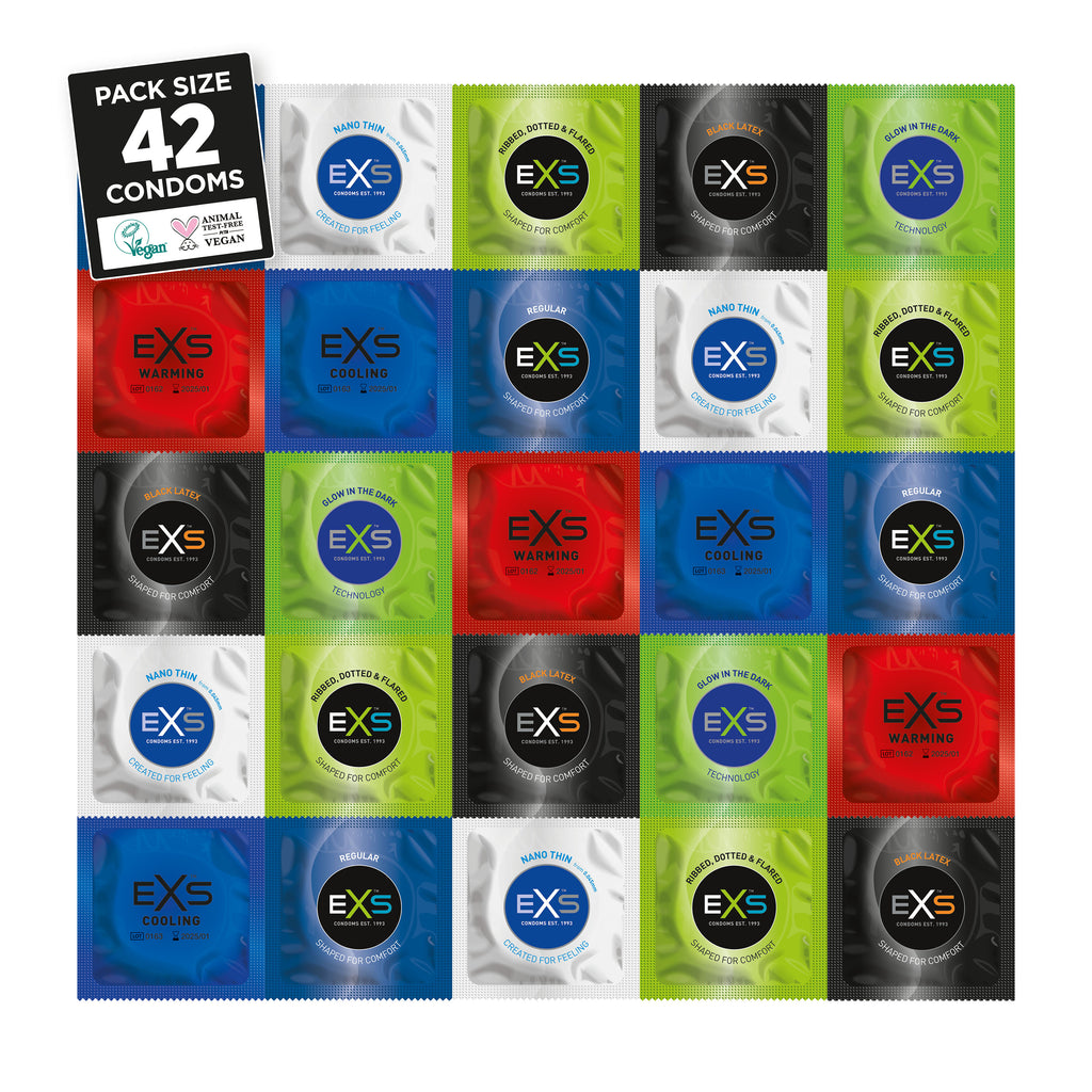 42 variety pack of flavoured condoms